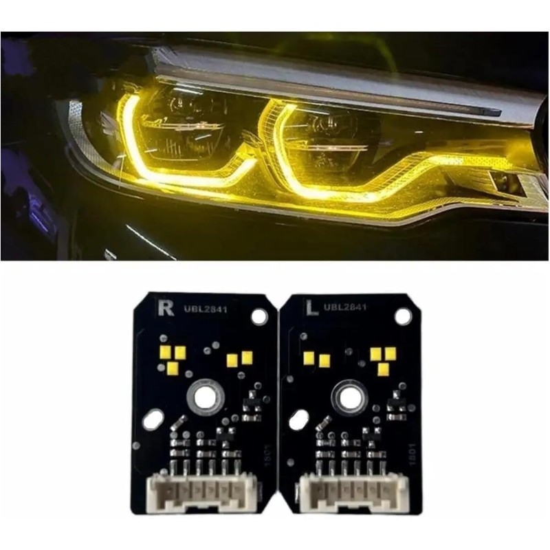LED Module Yellow Headlight BMW 5 Series G30 G31 F90 M5 Daytime Running Light DRL