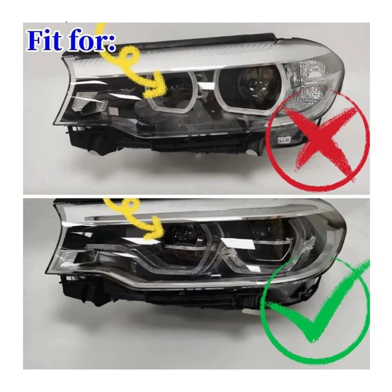 installable on these headlights LED Module Yellow Headlight BMW 5 Series G30 G31 F90 M5 Driving Light