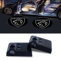 Proiettore Logo LED Peugeot per Portiera con Batteria no Fori no Connessioni Plug & Play