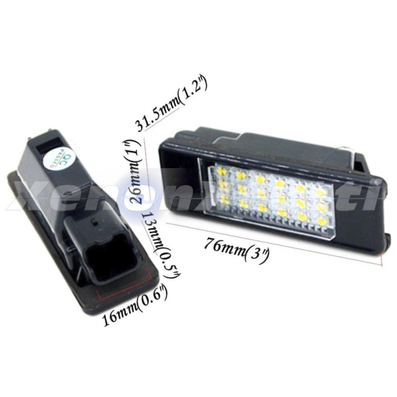 LUZ DE TECHO LED MATRÍCULA PEUGEOT 508 607 806 807