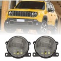 Faretti Fendinebbia Jeep Renegade Led 6000k Canbus Fog 68256470AA 5182426AA