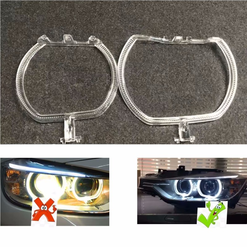 Fiber Optic Polycarbonate Left DRL BMW 3 Series F30 Replacement Headlight Xenon LED Acrylic Tube Guide Strip Light