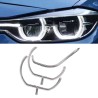 Fiber Optic Polycarbonate Left DRL BMW 3 Series F30 LCI F36 Replacement Headlight Xenon LED Acrylic Tube Guide Strip Light