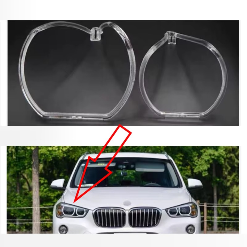 Fiber Optic Polycarbonate Right DRL BMW X1 Series F48 F49 Xenon Replacement Headlight Xenon LED Acrylic Tube Guide Strip Light
