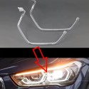 Fibra Ottica Policarbonato Sinistro DRL BMW Serie X1 F48 F49 LCI Ricambio Faro Xenon Led Acrylic Tube Guide Strip Light