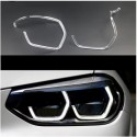 Fibra Ottica Policarbonato Sinistro DRL BMW Serie iX3 G08 Ricambio Faro Led Acrylic Tube Guide Strip Light