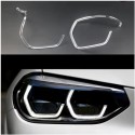 Fiber Optic Polycarbonate Right DRL BMW iX3 Series G08 Replacement Headlight LED Acrylic Tube Guide Strip Light