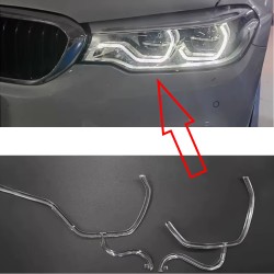 Fiber Optic Polycarbonate Left DRL BMW 5 Series G30 G38 Replacement Headlight LED Acrylic Tube Guide Strip Light