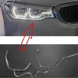 Fiber Optic Polycarbonate Right DRL BMW 5 Series G30 G38 Replacement Headlight LED Acrylic Tube Guide Strip Light