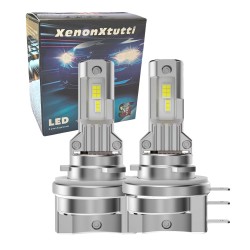 Lampade Led H15 EASY COMPACT PGJ23t-1 Compatte 6000k Luce Diurna DRL e Abbagliante Compatto
