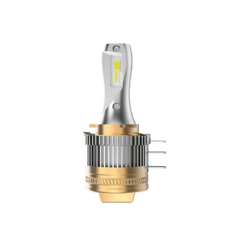 laterale connettore Lampade Led H15 EASY Serie ORO CanBus PGJ23t-1 Compatte 6000k Luce Diurna DRL e Abbagliante Compatto