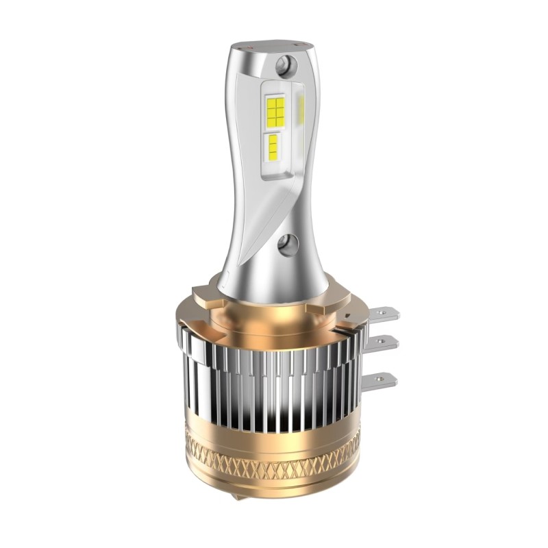 laterale Lampade Led H15 EASY Serie ORO CanBus PGJ23t-1 Compatte 6000k Luce Diurna DRL e Abbagliante Compatto