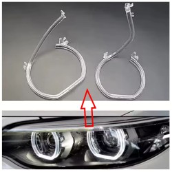 Fiber Optic Polycarbonate Left DRL BMW 2 Series F22 Low Version Replacement Headlight LED Acrylic Tube Guide Strip Light