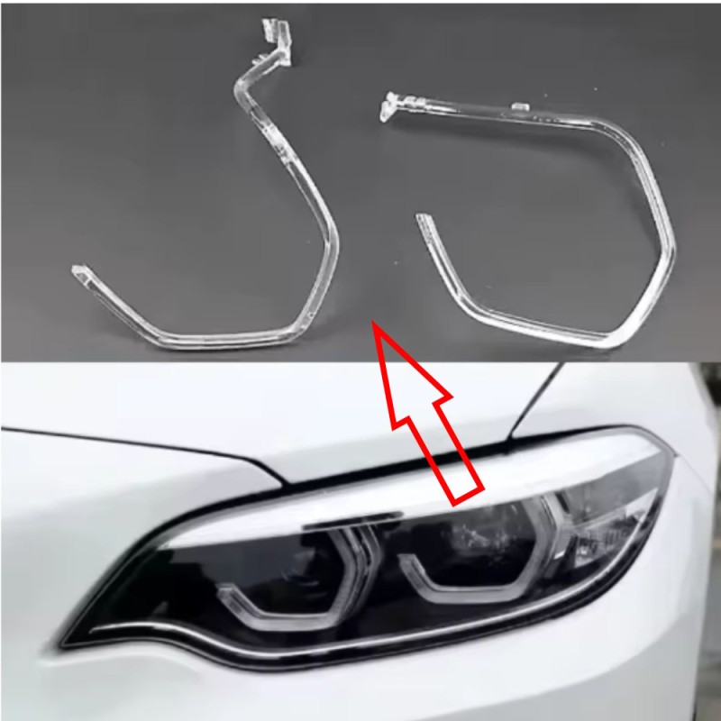 Fiber Optic Polycarbonate Left DRL BMW 2 Series F22 M2 Replacement Headlight LED Acrylic Tube Guide Strip Light