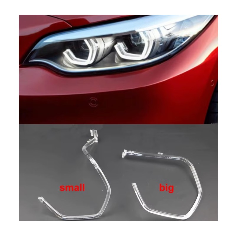 angel Fiber Optic Polycarbonate Left DRL BMW 2 Series F22 M2 Replacement Headlight LED Acrylic Tube Guide Strip Light