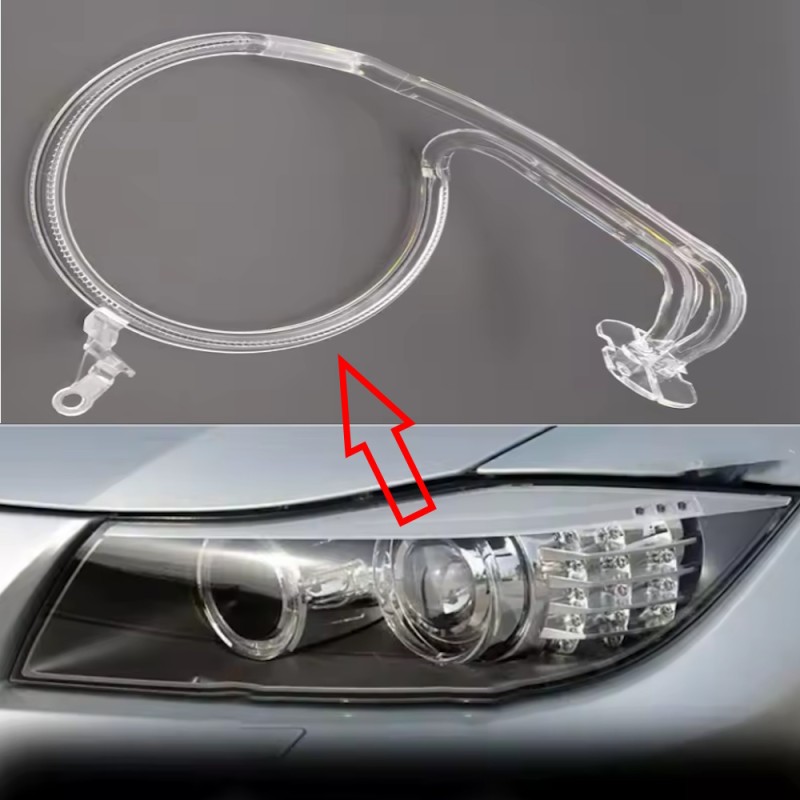 Fiber Optic Polycarbonate Left DRL BMW 3 Series E90 Replacement Headlight LED Acrylic Tube Guide Strip Light