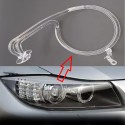 Fiber Optic Polycarbonate Right DRL BMW 3 Series E90 Replacement Headlight LED Acrylic Tube Guide Strip Light