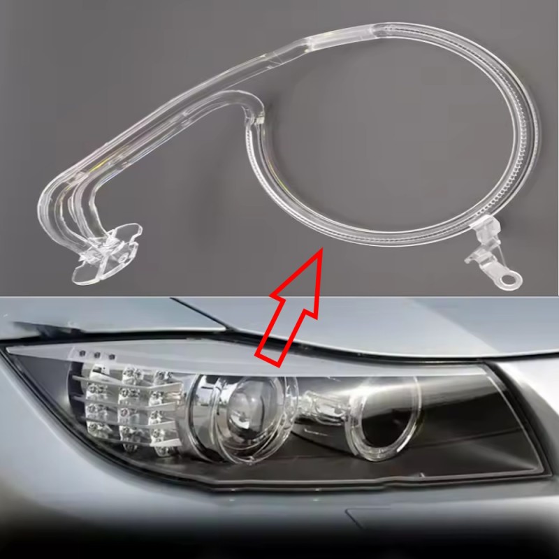 Fibra Ottica Policarbonato Destro DRL BMW Serie 3 E90 Ricambio Faro Led Acrylic Tube Guide Strip Light
