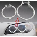 Fiber Optic Polycarbonate Left DRL BMW 5 Series F10 F18 2010-2013 Replacement Headlight LED Acrylic Tube Guide Strip Light