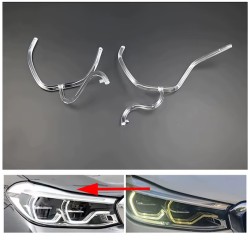 Fiber Optic Polycarbonate Right DRL BMW 6 Series GT G32 Replacement Headlight LED Acrylic Tube Guide Strip Light