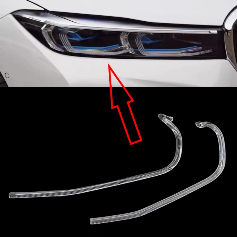 Fibra Ottica Policarbonato Destro DRL BMW Serie 7 G11 G12 Ricambio Faro Led Acrylic Tube Guide Strip Light