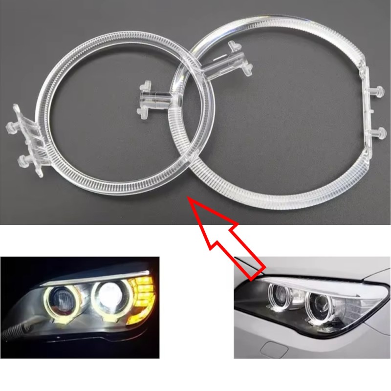 Fibra Ottica Policarbonato Sinistro DRL BMW Serie 7 F02 Ricambio Faro Led Acrylic Tube Guide Strip Light