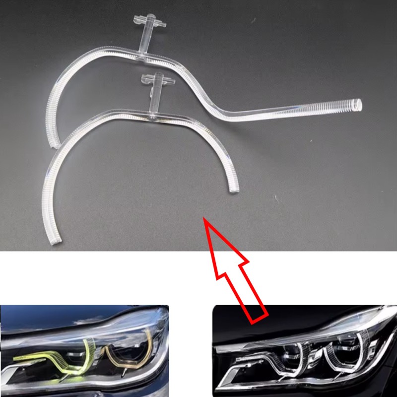 Fibra Ottica Policarbonato Sinistro DRL BMW Serie 7 G11 G12 HIGH Ricambio Faro Led Acrylic Tube Guide Strip Light