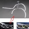 Fibra Ottica Policarbonato Destro DRL BMW Serie 7 G11 G12 HIGH Ricambio Faro Led Acrylic Tube Guide Strip Light