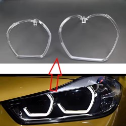 Fibra Ottica Policarbonato Sinistro DRL BMW Serie X2 F39 Ricambio Faro Led Acrylic Tube Guide Strip Light