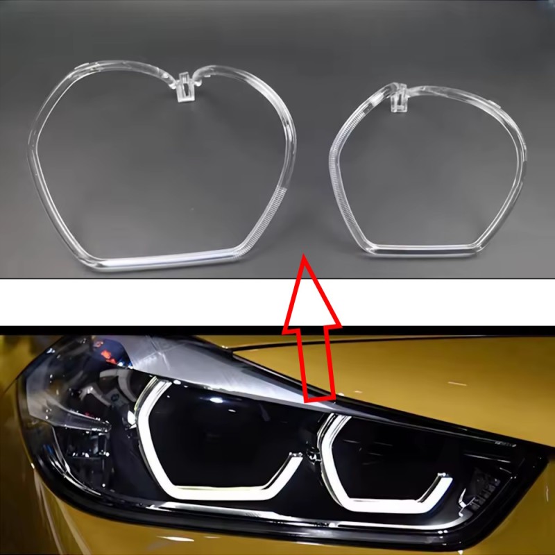 Fiber Optic Polycarbonate Right DRL BMW X2 Series F39 Replacement Headlight LED Acrylic Tube Guide Strip Light