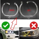 Fibra Ottica Policarbonato Destro DRL BMW Serie X3 F25 X4 F26 Ricambio Faro Led Acrylic Tube Guide Strip Light