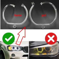 Fiber Optic Polycarbonate Right DRL BMW Series X3 F25 X4 F26 Replacement Headlight LED Acrylic Tube Guide Strip Light