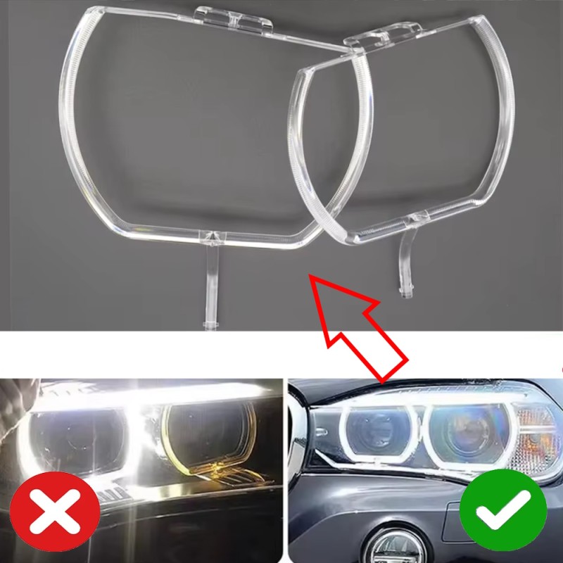 Fiber Optic Polycarbonate Left DRL BMW Series X5 F15 X6 F16 Replacement Headlight LED Acrylic Tube Guide Strip Light