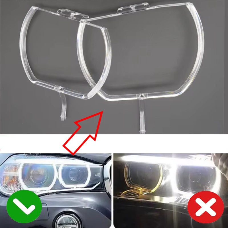 Fiber Optic Polycarbonate Right DRL BMW Series X5 F15 X6 F16 Replacement Headlight LED Acrylic Tube Guide Strip Light