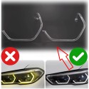 Fiber Optic Polycarbonate Left DRL BMW Series X5 G05 X6 G06 Replacement Headlight LED Acrylic Tube Guide Strip Light