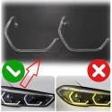 Fibra Ottica Policarbonato Destro DRL BMW Serie X5 G05 X6 G06 Ricambio Faro Led Acrylic Tube Guide Strip Light
