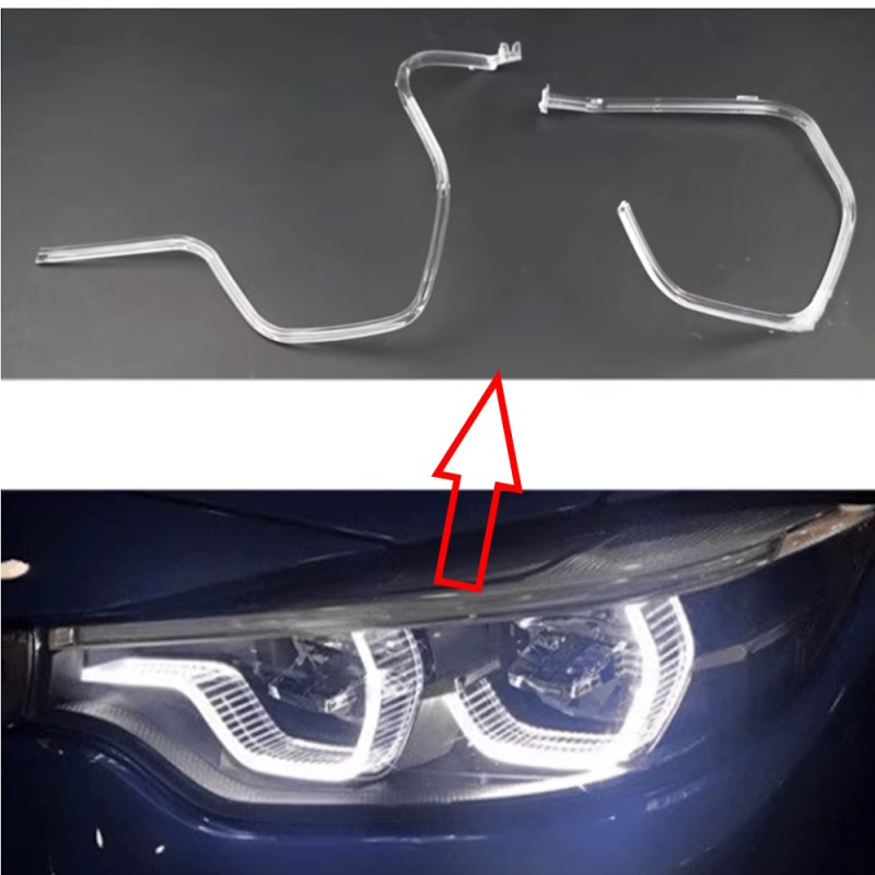 Fiber Optic Polycarbonate Left DRL BMW 4 Series F32 F36 F80 F83 Replacement Headlight LED Acrylic Tube Guide Strip Light