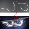 Fiber Optic Polycarbonate Left DRL BMW 4 Series F32 F36 F80 F83 Replacement Headlight LED Acrylic Tube Guide Strip Light