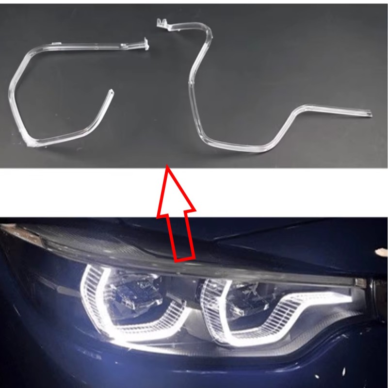 Fiber Optic Polycarbonate Right DRL BMW 4 Series F32 F36 F80 F83 Replacement Headlight LED Acrylic Tube Guide Strip Light