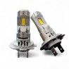 Lampade Led H7 CORTE con VENTOLA 4000K Gialle Canbus Stessa Misura Originale REVOLUTION