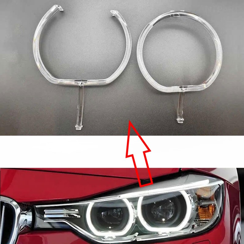 Fiber Optic Polycarbonate Left DRL BMW 4 Series F32 F36 F33 Replacement Headlight LED Acrylic Tube Guide Strip Light
