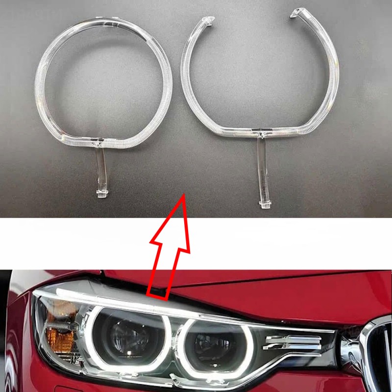 Fiber Optic Polycarbonate Right DRL BMW 4 Series F32 F36 F33 Replacement Headlight LED Acrylic Tube Guide Strip Light