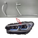 Fibra Ottica Policarbonato Sinistro DRL BMW Serie X3 X4 G02 G08 LCI Ricambio Faro Led Acrylic Tube Guide Strip Light