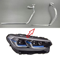 Faro delantero de fibra óptica de policarbonato Destro DRL para BMW Serie X3 X4 G02 G08 LCI
