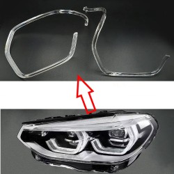 Fiber Optic Polycarbonate Left DRL BMW Series X3 X4 G02 G08 F97 F98 Replacement Headlight LED Acrylic Tube Guide Strip Light