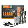 AOZOOM Proiettore MINI H4  BI-LED Lenticolare ALL IN ONE Anabbagliante 40W Abbagliante 75W