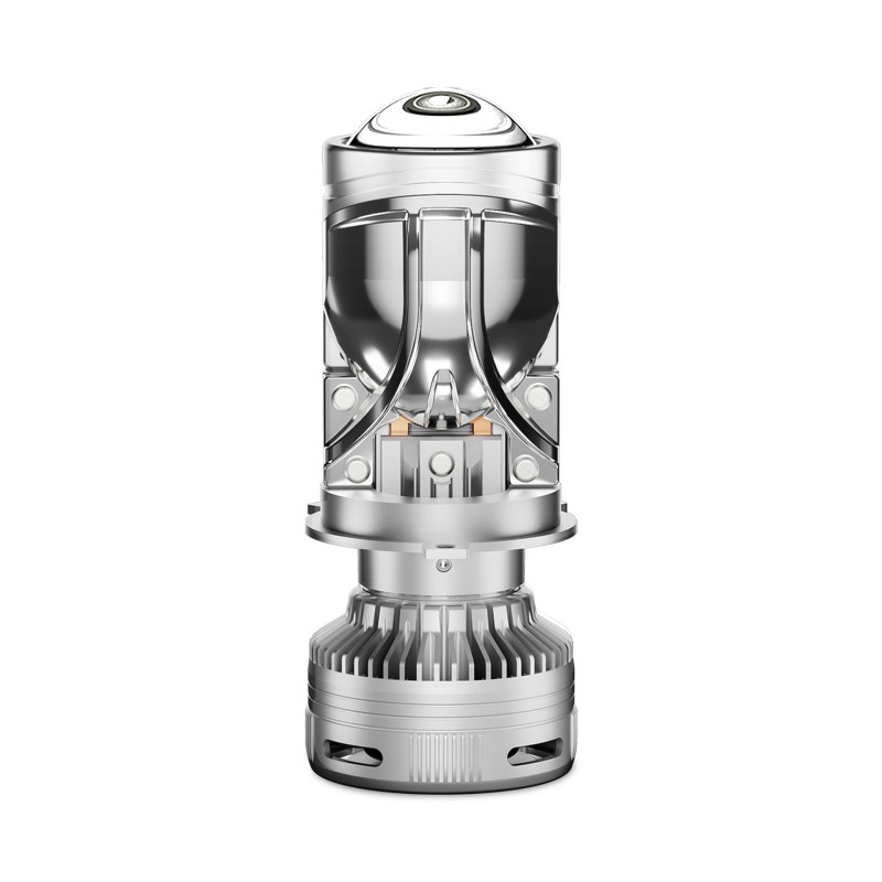 vista superiore Proiettore Lenticolare AOZOOM MINI H4  BI-LED ALL IN ONE Anabbagliante 40W Abbagliante 75W