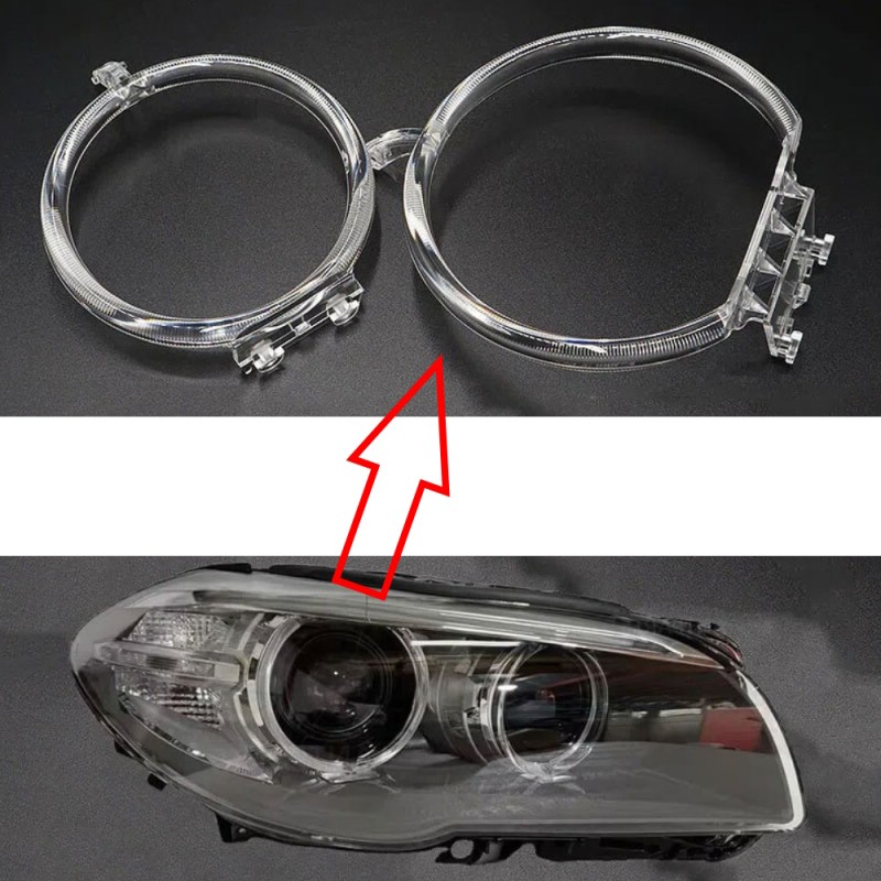 Fiber Optic Polycarbonate Right DRL BMW 5 Series F10 F18 Replacement Headlight LED Acrylic Tube Guide Strip Light