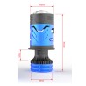 DIMENSIONI Proiettori Bi-Led + Laser Mini H4 Lenticolari All In One 160W