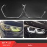 forma faro Fibra Ottica Policarbonato Sinistro DRL BMW Serie X1 F48 F49 LCI Ricambio Faro Led Acrylic Tube Guide Strip Light